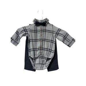 Child of Mine Carter's Plaid Bodysuit Pants Outfit‎ Set Baby Boy 12M